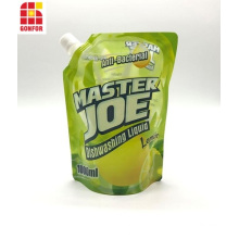 Custom Printed Dishwashing Liquid Spout Pouch